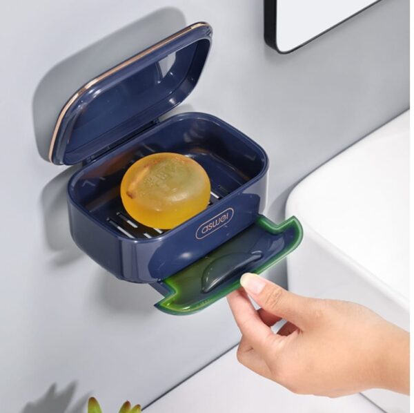 Wall-Mounted Multi-Functional Soap Box