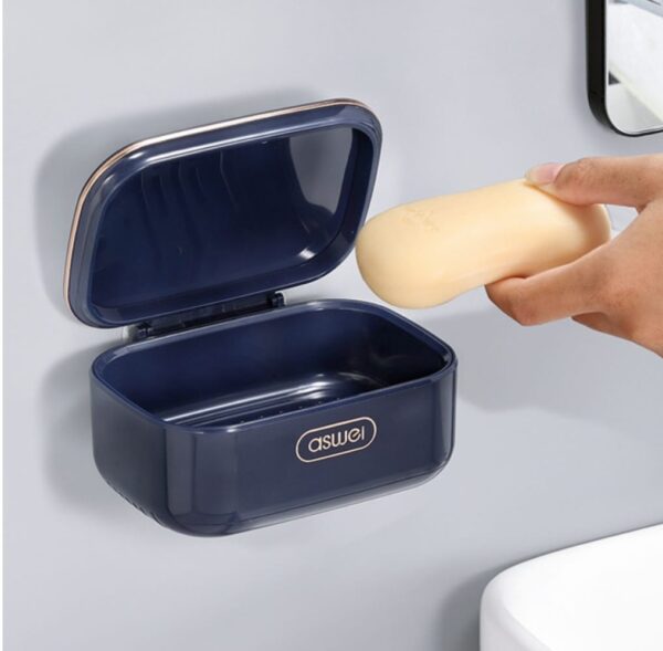 Wall-Mounted Multi-Functional Soap Box