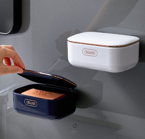 Wall-Mounted Multi-Functional Soap Box