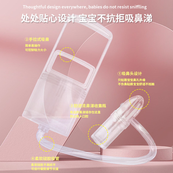 Manual Baby Nasal Aspirator for Baby Nose Cleaner for...